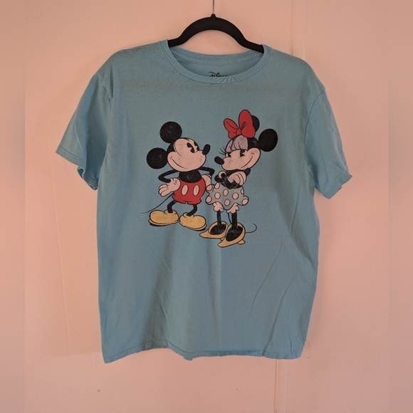 Disney Tops - 🎀 $5 Disney  Blue Mickey and Minnie T-Shirt